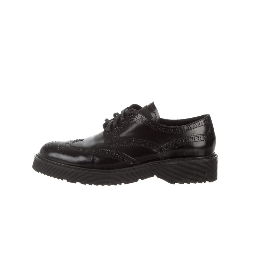 PRADA SPORT Leather Round-Toe Platform Oxford Brogues Lace-up size 39.5 9/9.5